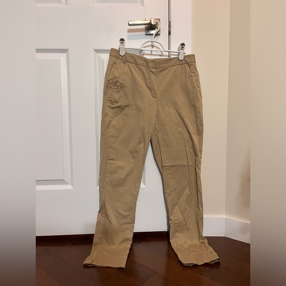 Massimo Dutti Classic Kaki Tan Slacks, Size 4 - Picture 4 of 6